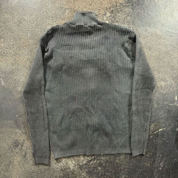 Y2k Lee Full Zip Dark Grey Sweater Tight Fit Outdoors Adult Size XL Read Bio - Picture 8 of 16